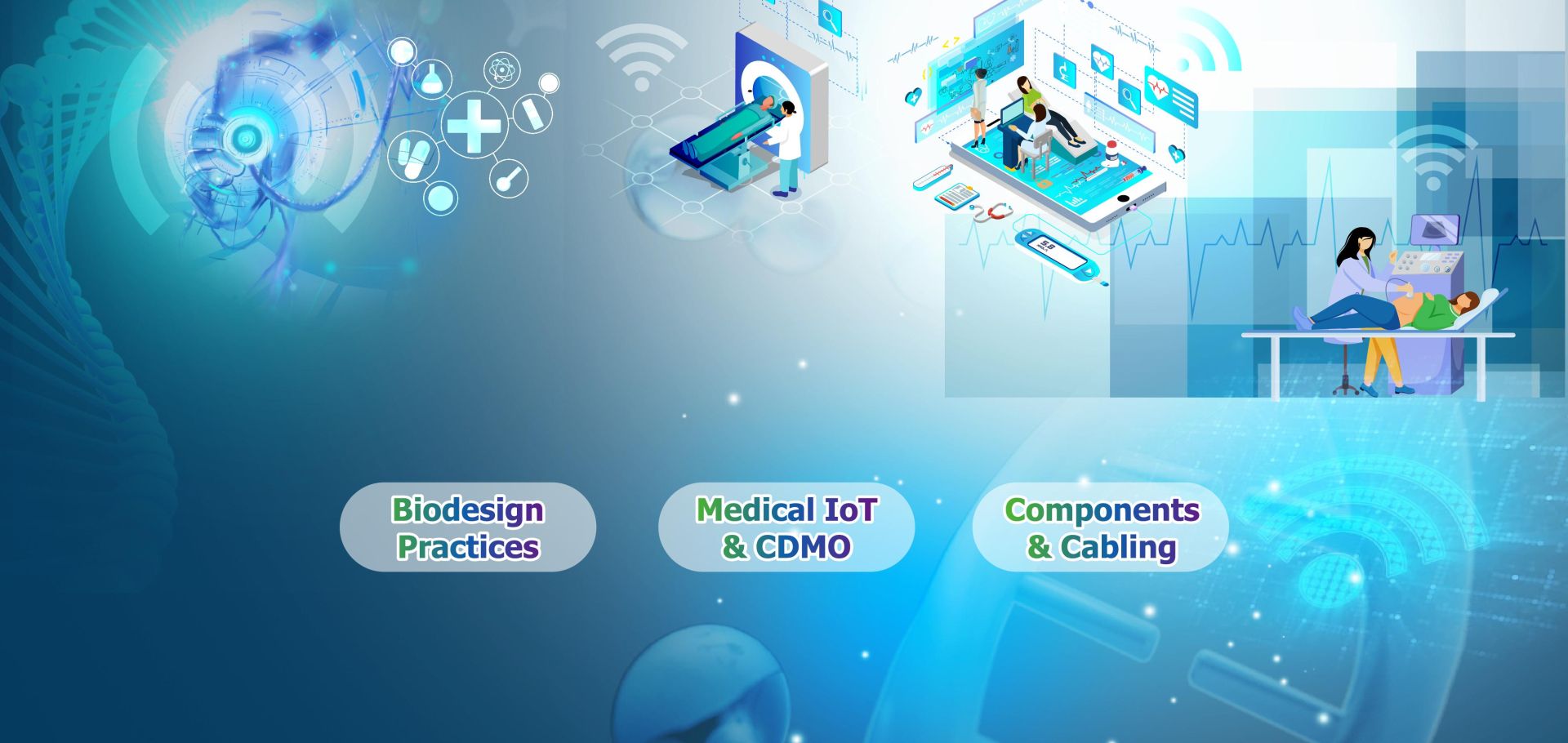 We aim at providing top-notch product innovation process with extensive manufacturing expertise to bring digital medical reinvention success from startups to enterprises.